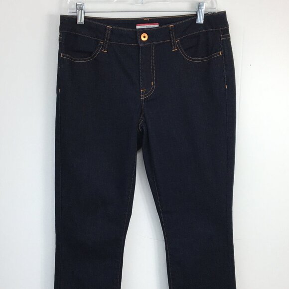 Tommy Hilfiger Cropped Dark Wash Jeans Size 6 EXCELLENT Condition - Picture 1 of 6